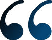 Quotation marks icon representing customer testimonials or reviews for orthodontic and pediatric dental services.
